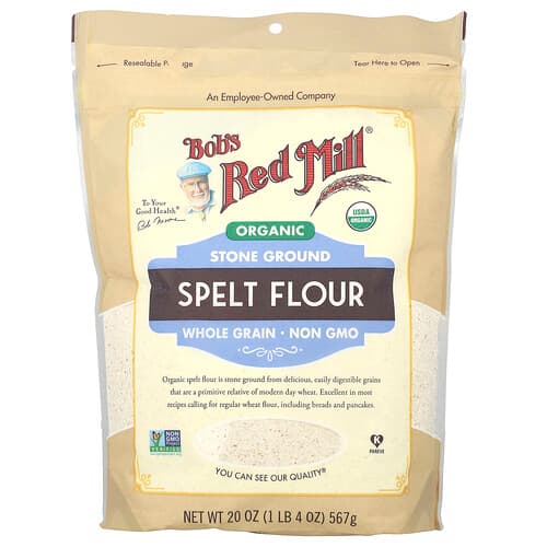 Bob's Red Mill Organic Spelt Flour Whole Grain 20 oz (567 g)