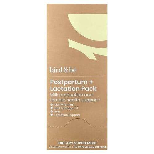 Bird and Be Postpartum + Lactation Pack 30 Vegan Packets