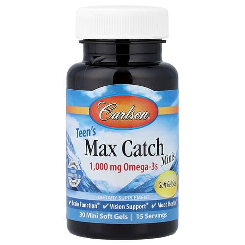 Carlson Teen's Max Catch Minis 30 Mini Soft Gels