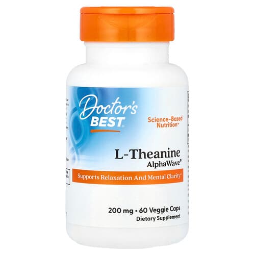 Doctor's Best L-Theanine AlphaWave® 200 mg 60 Veggie Caps