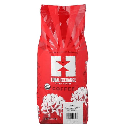 Equal Exchange Coffee Organic Breakfast Blend Medium & French Roasts 2 lb (907 g)