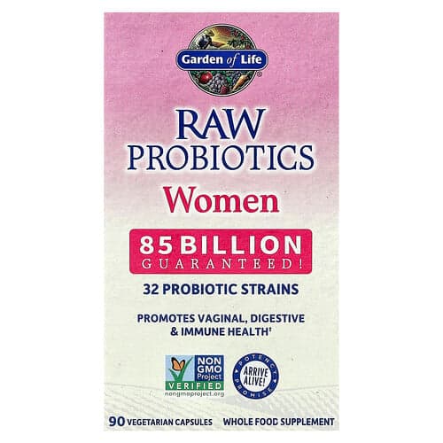 Garden of Life RAW Probiotics Women 85 Billion 90 Vegetarian Capsules