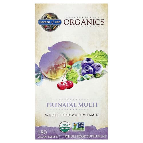 Garden of Life Organics Prenatal Multi 180 Vegan Tablets