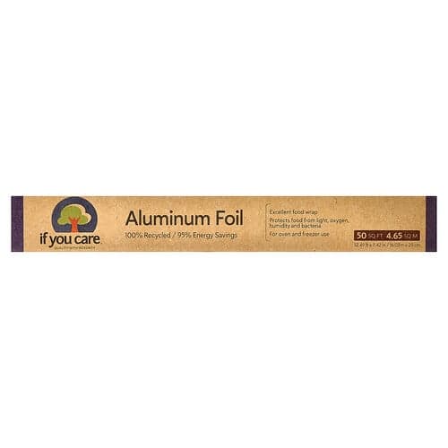 If You Care 100% Recycled Aluminum Foil 50 sq ft (52.49 ft x 42 in)