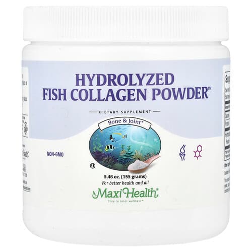 Maxi Health Hydrolyzed Fish Collagen Powder™ 5.46 oz (155 g)