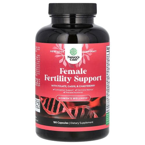 Nature's Craft Women's Wellness Female Fertility Support 180 Capsules