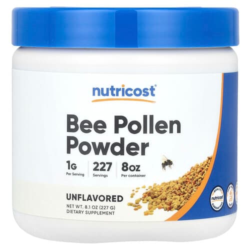 Nutricost Bee Pollen Powder Unflavored 8.1 oz (227 g)