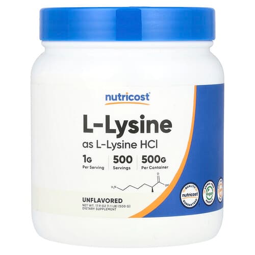 Nutricost L-Lysine Unflavored 17.9 oz (500 g)