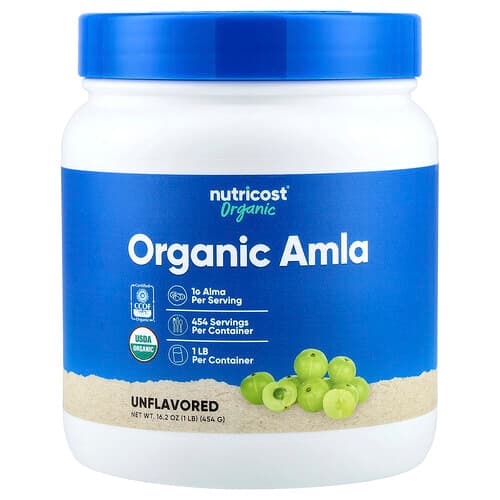 Nutricost Organic Amla Unflavored 16.2 oz (454 g)