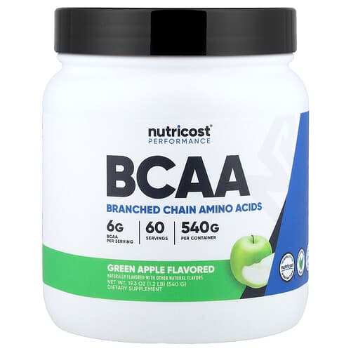 Nutricost Performance BCAA Green Apple 1.2 lb (540 g)