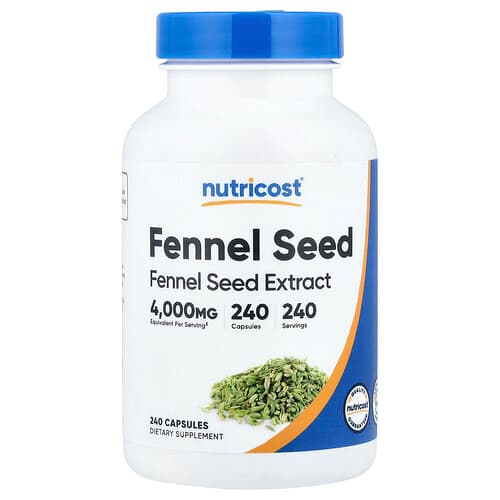 Nutricost Fennel Seed 240 Capsules (200 mg per Capsule)