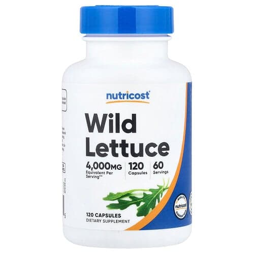 Nutricost Wild Lettuce 120 Capsules (80 mg per Capsule)