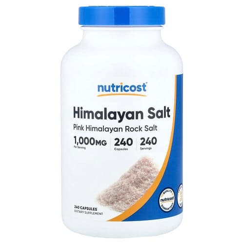 Nutricost Himalayan Salt 1 000 mg 240 Capsules