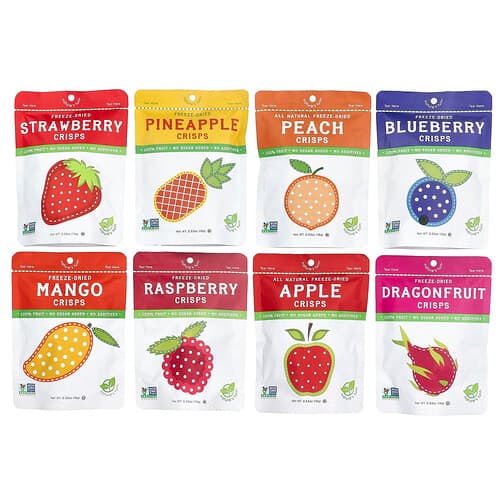Nature's Turn Freeze-Dried Fruit Crisps Superfruits Variety Pack 16 Bags 0.53 oz (15 g) Each