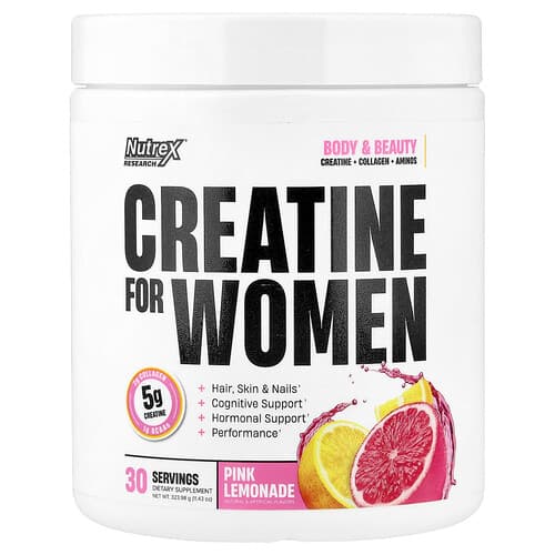 Nutrex Research Creatine For Women Pink Lemonade 11.43 oz (323.98 g)