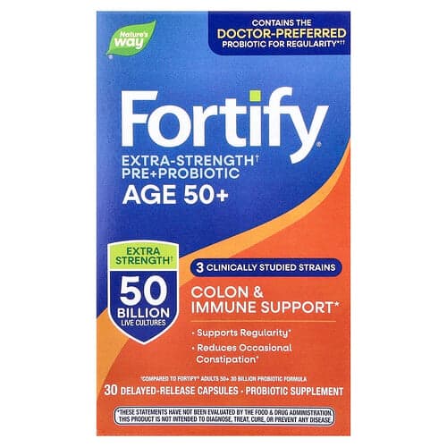 Nature's Way Fortify® Pre & Probiotic Age 50+ 30 Delayed-Release Capsules