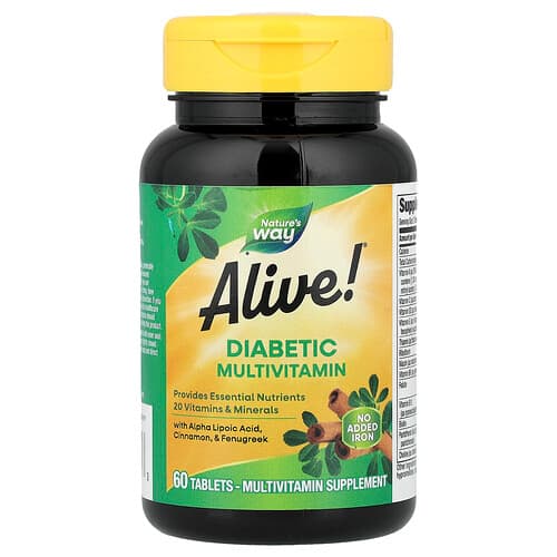 Nature's Way Alive!® Diabetic Multivitamin 60 Tablets