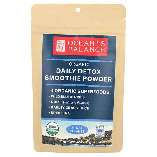 Ocean's Balance Organic Daily Detox Smoothie Powder 4 oz (113 g)
