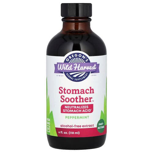Oregon's Wild Harvest Stomach Soother™ Alcohol-Free Peppermint 4 fl oz (118 ml)