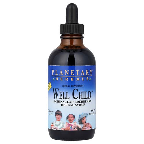 Planetary Herbals Well Child™ Echinacea-Elderberry Herbal Syrup 4 fl oz (118.28 mL)
