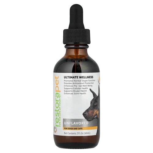 RestoraPet Ultimate Wellness For Dogs and Cats Unflavored 2 fl oz (60 ml)