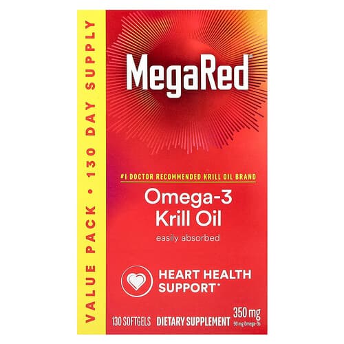 Schiff MegaRed® Omega-3 Krill Oil Vanilla 350 mg 130 Softgels
