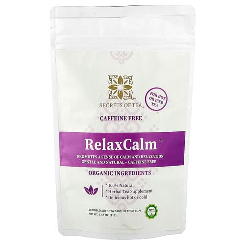 Secrets of Tea RelaxCalm™ Caffeine Free 20 Tea Bags 1.47 oz (41 g)