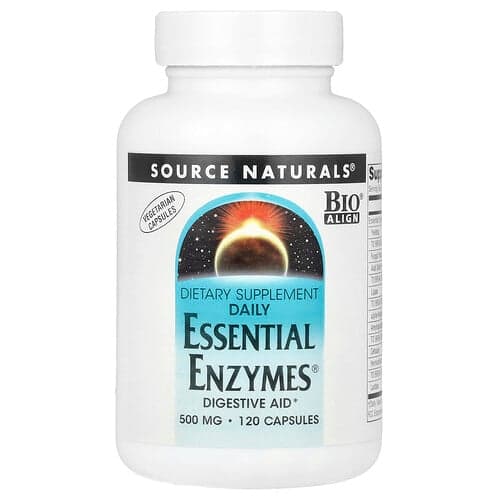 Source Naturals Daily Essential Enzymes® 500 mg 120 Vegetarian Capsules