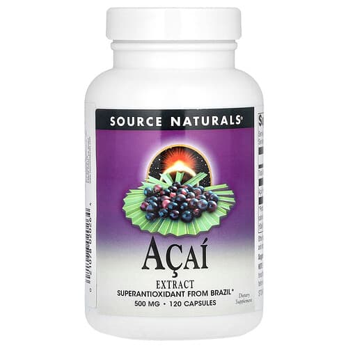 Source Naturals Acai Extract 500 mg 120 Capsules
