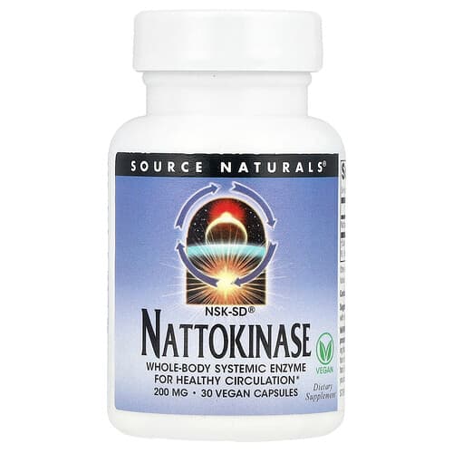 Source Naturals NSK-SD® Nattokinase 200 mg 30 Vegan Capsules