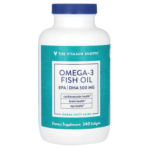 The Vitamin Shoppe Omega-3 Fish Oil 240 Softgels