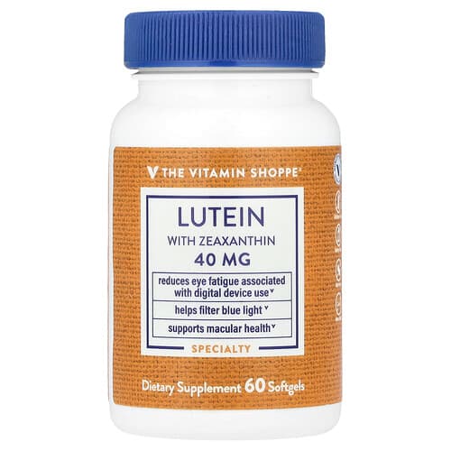 The Vitamin Shoppe Lutein with Zeaxanthin 60 Softgels