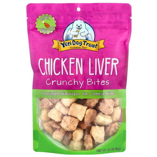 Yeti Dog Chew Crunchy Bites For Dogs Chicken Liver 4 oz (110 g)