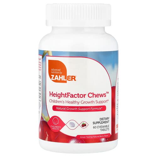 Zahler HeightFactor Chews™ Natural Berry 60 Chewable Tablets