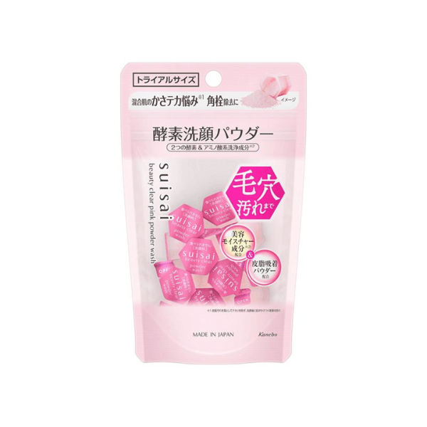 Kanebo - Suisai Beauty Clear Pink Powder Wash - 0.4g x قطع