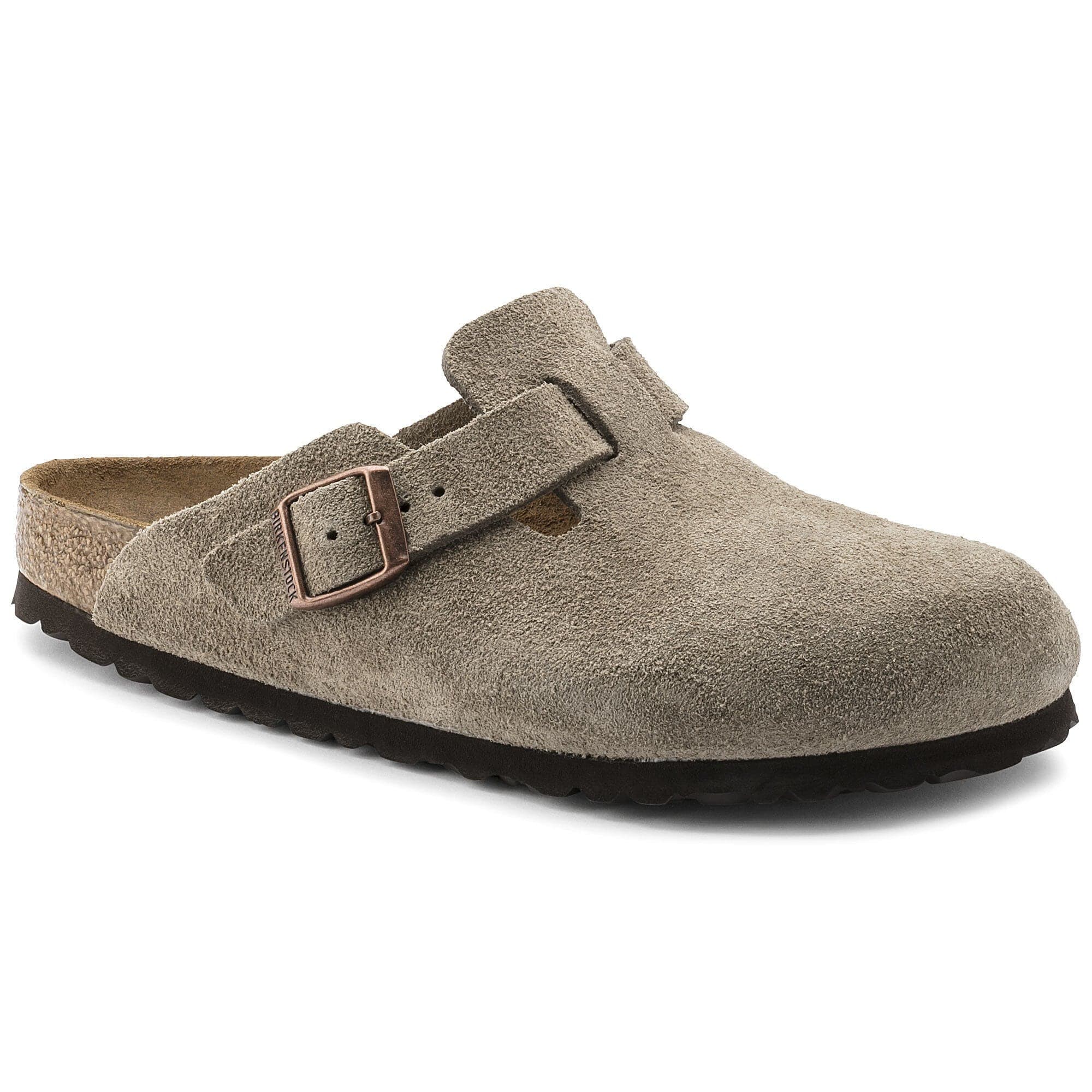 Boston Suede Leather Taupe | BIRKENSTOCK